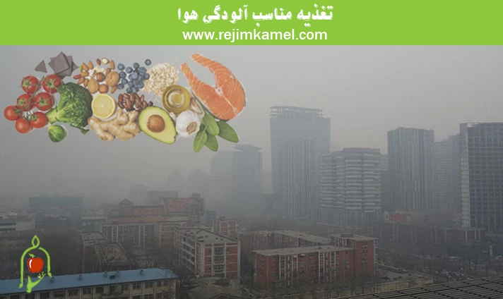 تغذیه مناسب آلودگی هوا